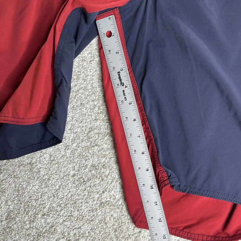 Patagonia Minimalist Wavefarer Board Shorts Men's‎ 34 Blue Red